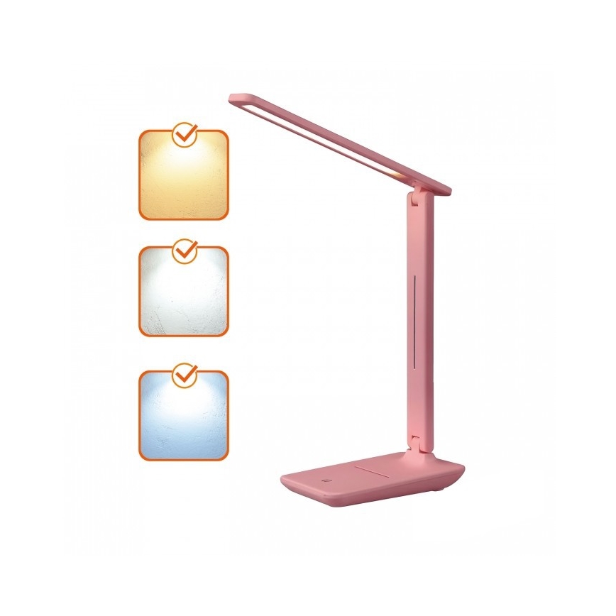 Lampada da tavolo dimmerabile NOBLITE N LED/7W/230V 3000/4000/6500K rosa