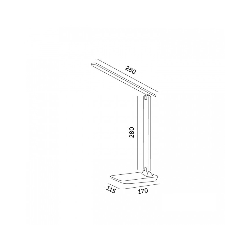 Lampada da tavolo dimmerabile NOBLITE N LED/7W/230V 3000/4000/6500K rosa