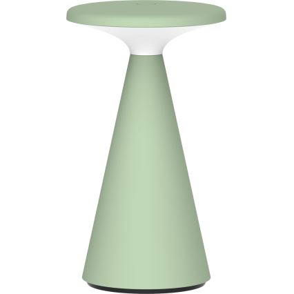 Lampada da tavolo da esterno dimmerabile a LED con touch PAROS LED/1,8W/5V USB 1800 mAh IP44 verde