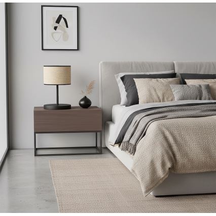 Lampada da tavolo ECO 1xE27/15W/230V beige/rattan