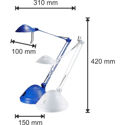 Lampada da tavolo ELA 1xGY6,35/50W/230V/12V blu