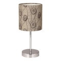 Lampada da tavolo EMILY 1xE14/40W/230V beige/cromo lucido