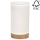 Lampada da tavolo FIRE 1xE27/25W/230V pino/beige- certificato FSC