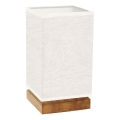 Lampada da tavolo FIRE 1xE27/25W/230V rovere/beige rovere