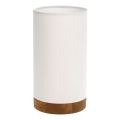 Lampada da tavolo FIRE 1xE27/25W/230V rovere/bianco rovere