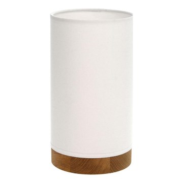 Lampada da tavolo FIRE 1xE27/25W/230V rovere/bianco rovere