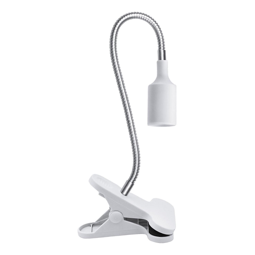 Lampada da tavolo flessibile con clip per coltivazione piante PLANTY 1xE27/30W/230V bianca