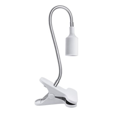 Lampada da tavolo flessibile con clip per piante in crescita PLANTY 1xE27/30W/230V bianco