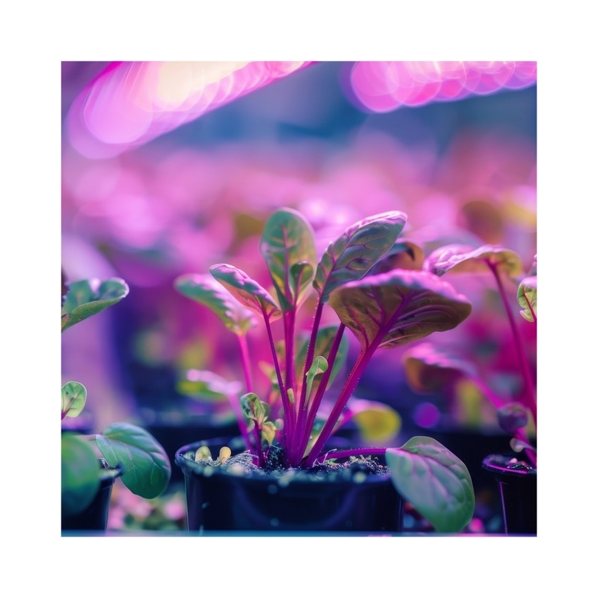Lampada da tavolo flessibile con clip per coltivazione piante PLANTY 1xE27/30W/230V bianca