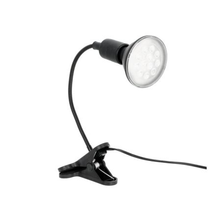 Lampada da tavolo flessibile con clip per coltivazione piante PLANTY 1xE27/30W/230V nero