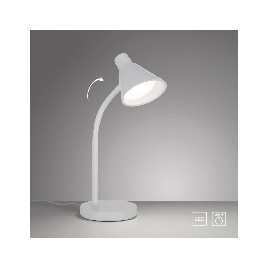 Lampada da tavolo flessibile LED PIXIE LED/4,5W/230V bianca - JUST LIGHT. 11248-16