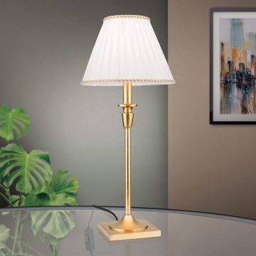 Lampada da tavolo FONSA 1xE27/60W/230V 61 cm bianco/oro