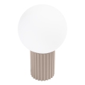 Lampada da tavolo HALO 1xG9/8W/230V diametro 12 cm beige