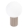 Lampada da tavolo HALO 1xG9/8W/230V diametro 12 cm beige