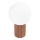 Lampada da tavolo HALO 1xG9/8W/230V diametro 12 cm marrone