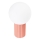 Lampada da tavolo HALO 1xG9/8W/230V diametro 12 cm rosa