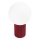 Lampada da tavolo HALO 1xG9/8W/230V diametro 12 cm rosso