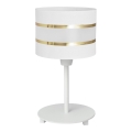 Lampada da tavolo HELEN 1xE27/15W/230V bianco/oro
