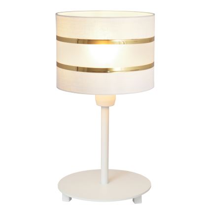 Lampada da tavolo HELEN 1xE27/15W/230V bianco/oro