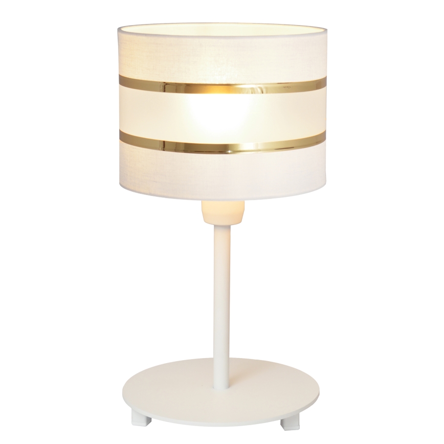 Lampada da tavolo HELEN 1xE27/15W/230V bianco/oro