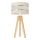 Lampada da tavolo HELEN 1xE27/15W/230V color crema/oro/pino