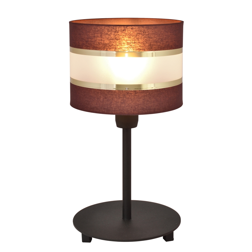 Lampada da tavolo HELEN 1xE27/15W/230V marrone/nero/oro
