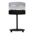 Lampada da tavolo HELEN 1xE27/15W/230V nero/grigio/argento