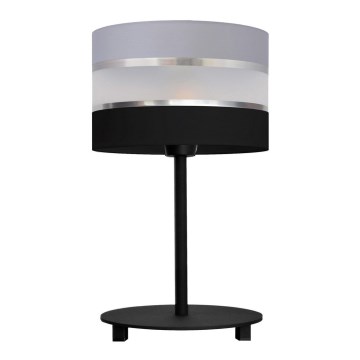 Lampada da tavolo HELEN 1xE27/15W/230V nero/grigio/argento