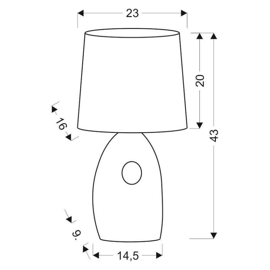 Lampada da tavolo HIERRO 1xE27/60W/230V nero/oro