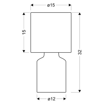 Lampada da tavolo INER 1xE14/40W/230V beige