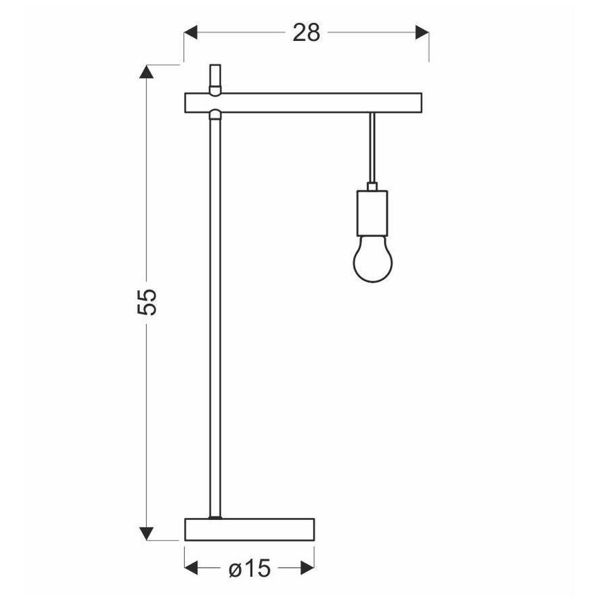 Lampada da tavolo IZZY 1xE27/60W/230V