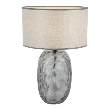 Lampada da tavolo JENIFER 1xE27/40W/230V grigio/fumé