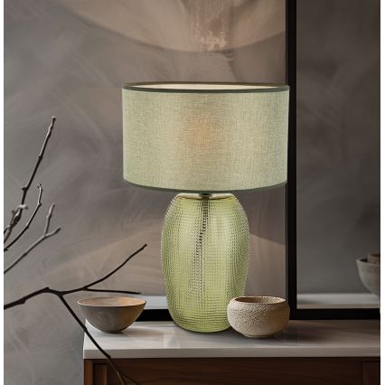 Lampada da tavolo JENIFER 1xE27/40W/230V verde