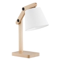 Lampada da tavolo JOGA 1xE27/15W/230V faggio