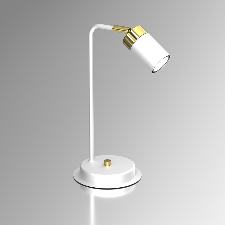 Lampada da tavolo JOKER 1xGU10/25W/230V bianco/oro