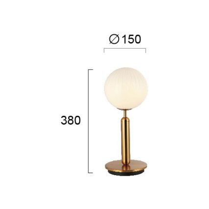Lampada da tavolo JOLIN 1xG9/5W/230V dorata