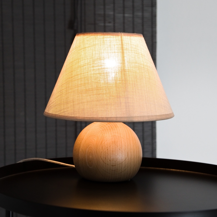 Lampada da tavolo JUTA 1xE27/60W/230V faggio