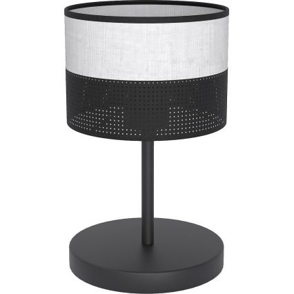 Lampada da tavolo KARBON 1xE27/15W/230V nera/grigia