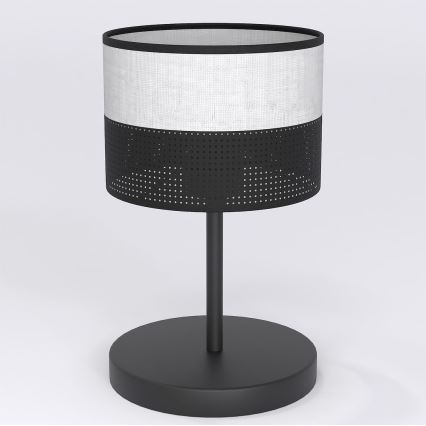 Lampada da tavolo KARBON 1xE27/15W/230V nera/grigia