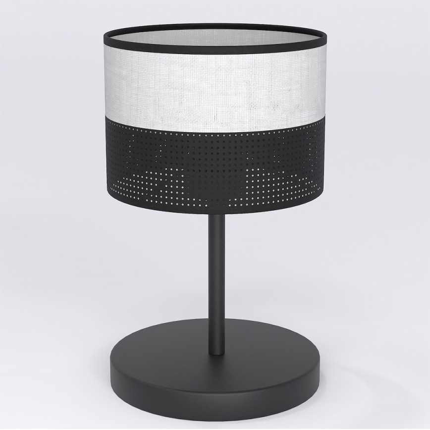 Lampada da tavolo KARBON 1xE27/15W/230V nera/grigia