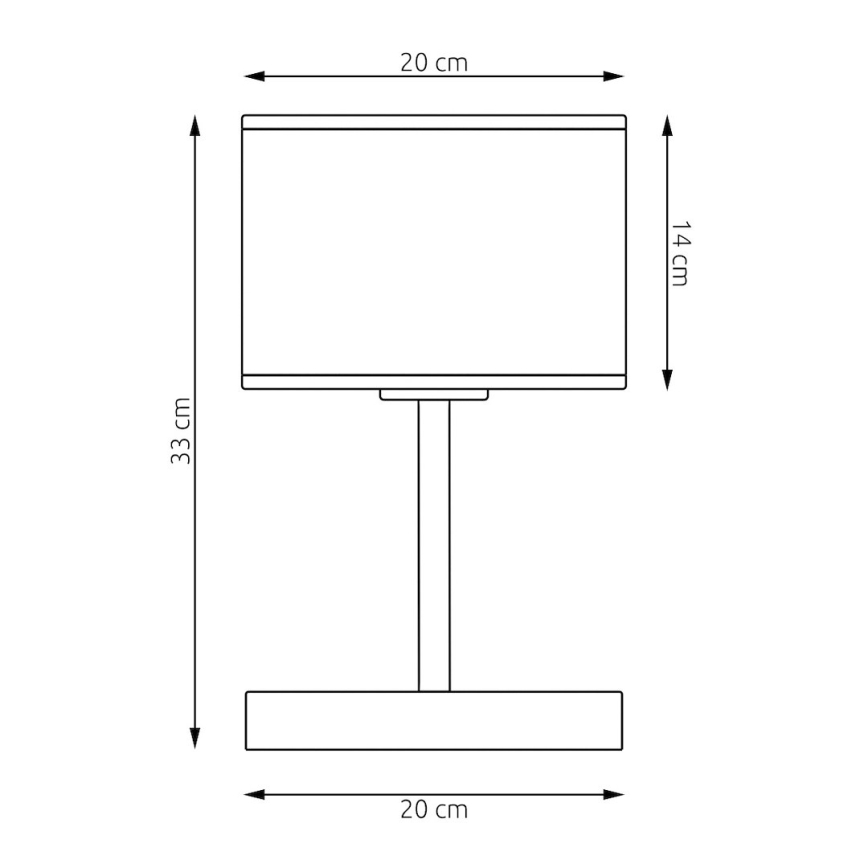 Lampada da tavolo KARBON 1xE27/15W/230V nera/grigia