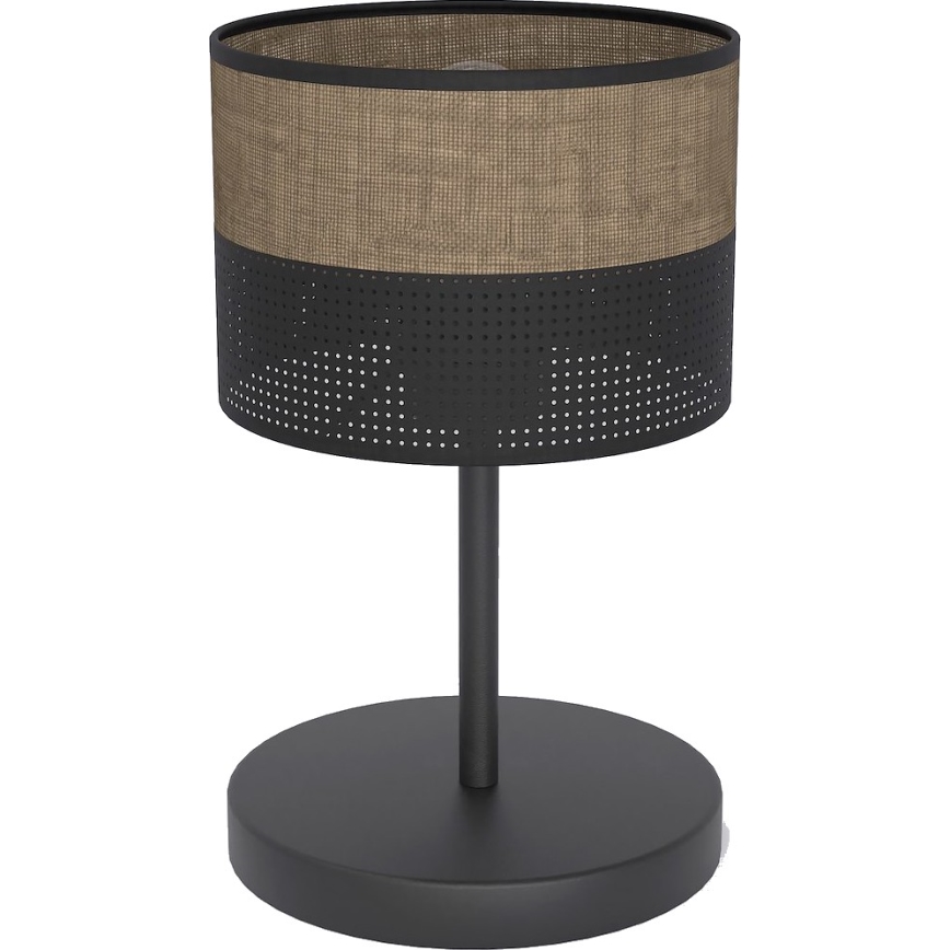 Lampada da tavolo KARBON 1xE27/15W/230V nero/marrone