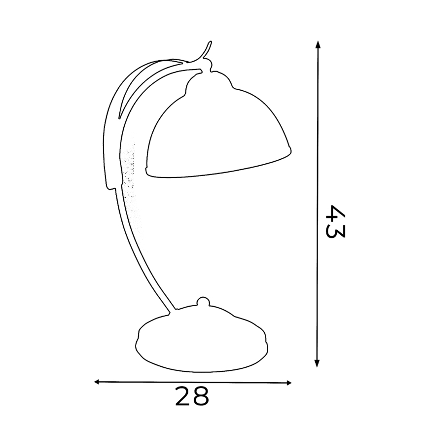Lampada da tavolo KORFU 1xE27/60W/230V