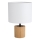 Lampada da tavolo KRETA 1xE27/25W/230V pino/bianco