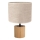 Lampada da tavolo KRETA 1xE27/25W/230V quercia/beige quercia