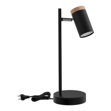 Lampada da tavolo LAGOS 1xGU10/15W/230V nero/marrone