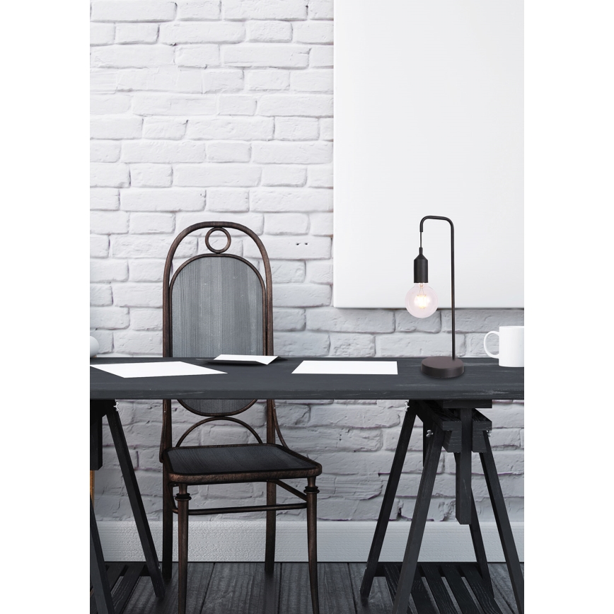 Lampada da tavolo LAREN 1xE27/40W/230V nero