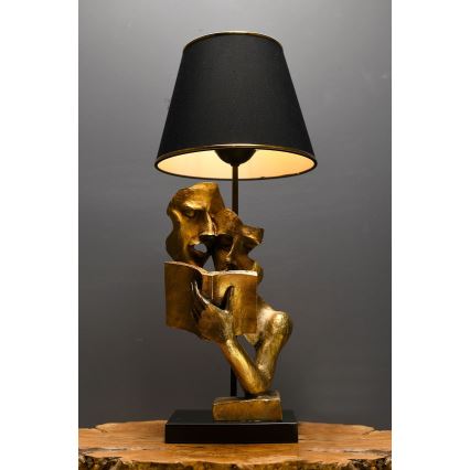 Lampada da tavolo LECTURE 1xE27/40W/230V nero/oro