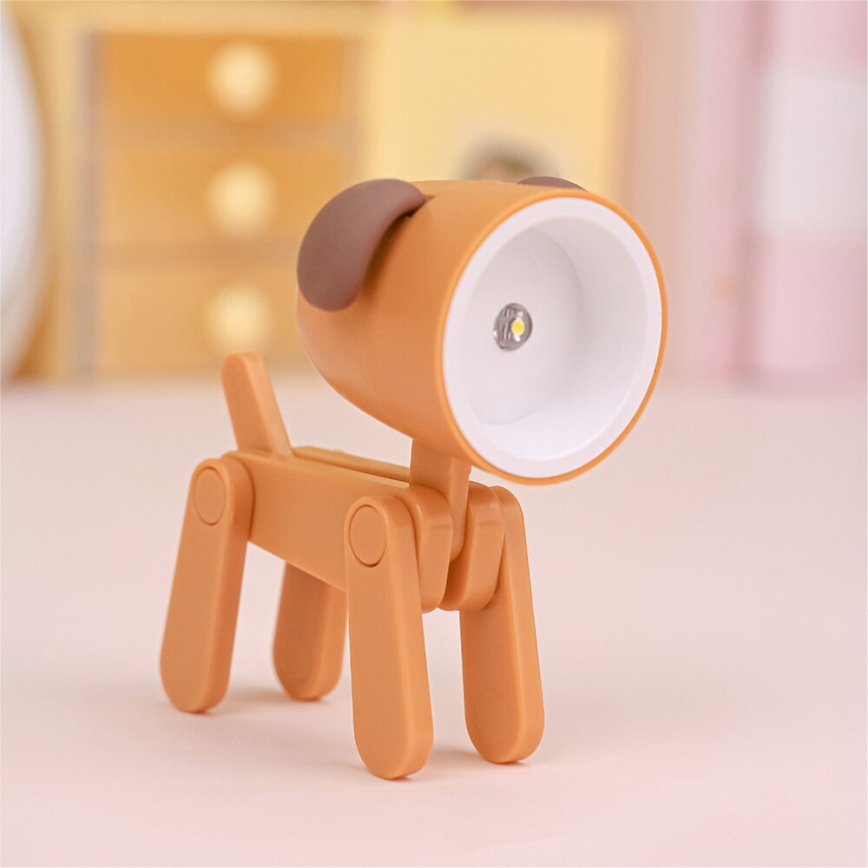 Lampada da tavolo LED/0,06W/3xLR41 cane arancione