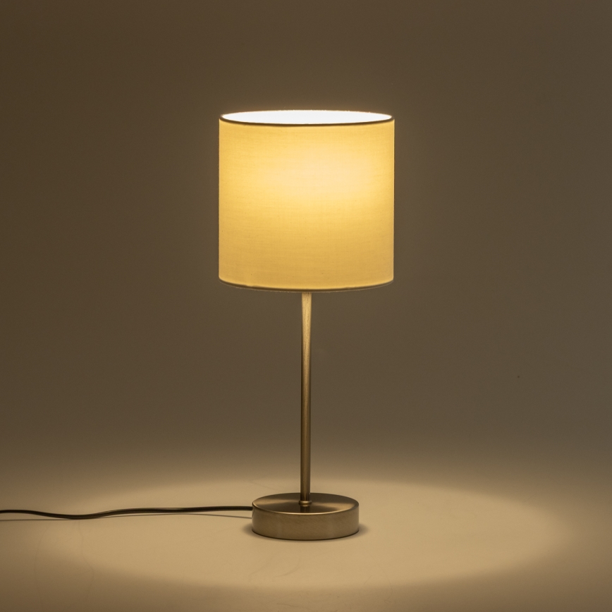 Lampada da tavolo LED 1xE14/5W/230V bianco/cromo satinato